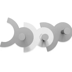 Appendiabiti Da Parete-Selezionato da Mazzolaluce Diennea appendiabiti moderno bianco e grigio