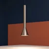 Lampade A Sospensione-Ideal Lux Diesis sp lampada comodino per camera da letto cono grigio nickel led 3000k
