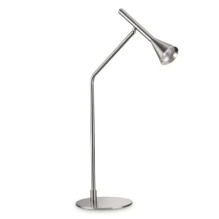 Lampade Da Tavolo-Ideal Lux Diesis tl lampada da tavolo led 3000k dimmer touch nickel