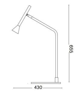 Lampade Da Tavolo-Ideal Lux Diesis tl lampada da tavolo led 3000k dimmer touch nickel