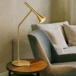Lampade Da Tavolo-Ideal Lux Diesis tl lampada da tavolo led 3000k orientabile ottone