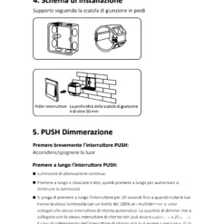 Accessori-Gea Luce Dimmer push 300w gdi002 taglio di fase 220-240v