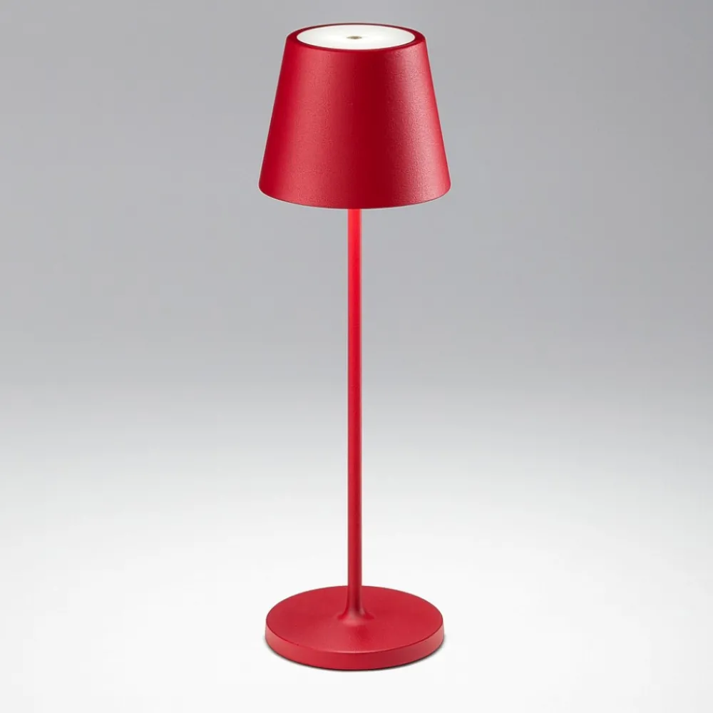 Lampade Da Tavolino Esterno-Perenz Illuminazione Diva h39 cm lampada da tavolino portatile rossa