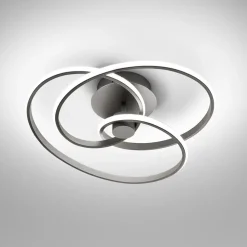 Plafoniere Moderne-Gea Luce Diva titanio plafoniera led 40w 3000k