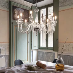 Lampadari Moderni-Ideal Lux Doge sp12 lampadario di cristallo