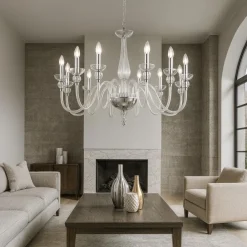 Lampadari Moderni-Ideal Lux Doge sp12 lampadario di cristallo