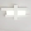 Plafoniere Moderne-Gea Luce Doha plafoniera camera da letto led 40w 3000k bianca moderna