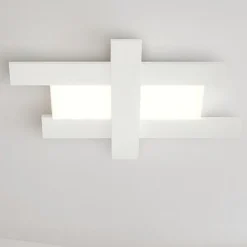 Plafoniere Moderne-Gea Luce Doha plafoniera led 50w 3000k bianca moderna