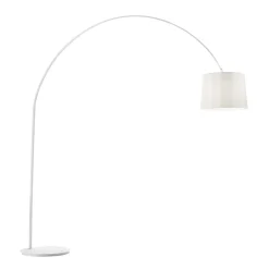 Lampade Da Terra-Ideal Lux Dorsale mpt1 lampada ad arco moderna bianca stelo squadrato