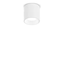 Faretti Da Soffitto-Ideal Lux Dot pl round mini faretto led 4.5w 3000k cilindro bianco