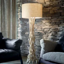 Lampade Da Terra-Ideal Lux Driftwood pt1 lampada da terra rustica rami in legno per chalet
