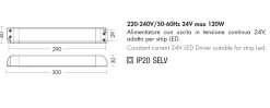 Strisce Led-Selezionato da Mazzolaluce Driver alimentatore ts205 per striscia led max 120w