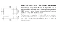 Accessori-Selezionato da Mazzolaluce Driver minijolly 1-10v e push 15w-350ma 20w-900ma