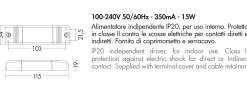 Accessori-Selezionato da Mazzolaluce Driver trasformatore ts406 max 15w 100-240v 50/60hz 350ma