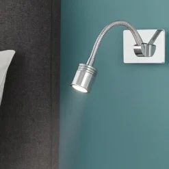 Applique Camera Da Letto-Ideal Lux Dynamo ap applique da parete per comodino 3w 4000k orientabile