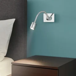 Applique Camera Da Letto-Ideal Lux Dynamo ap applique da parete per comodino 3w 4000k orientabile