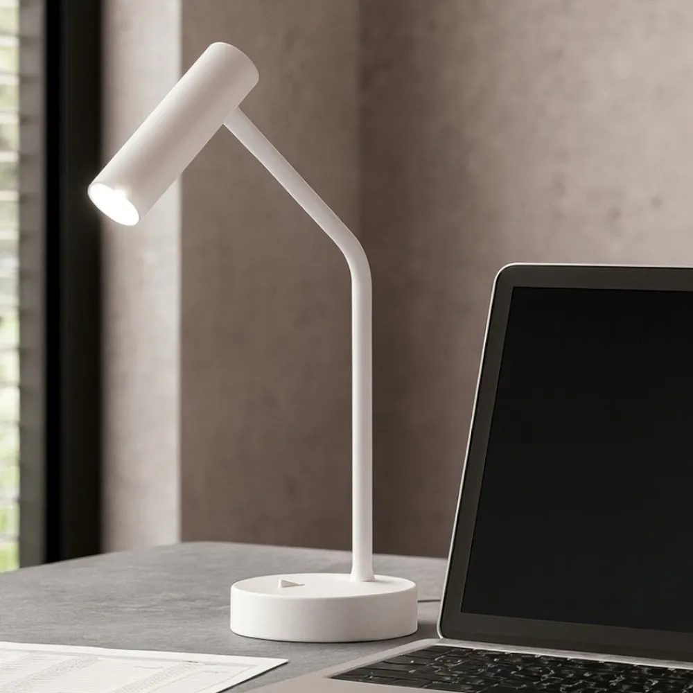 Lampade Da Tavolo-Ideal Lux Easy tl lampada da tavolo scrivania led 3,5w 3000k bianca
