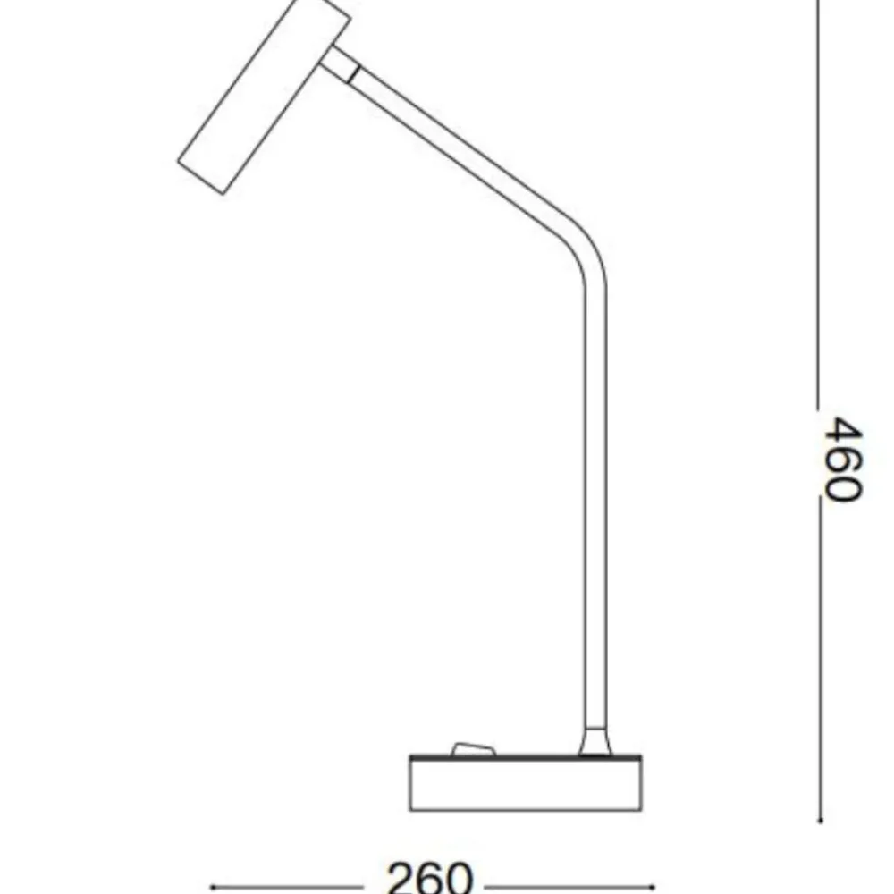 Lampade Da Tavolo-Ideal Lux Easy tl lampada da tavolo scrivania led 3,5w 3000k bianca