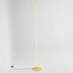 Lampade Da Terra-Gea Luce Ebony lampada da terra piantana led 3000k oro