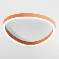 Plafoniere Moderne-Gea Luce Ecaris plafoniera da cucina moderna arancio bruciato led 46w cct