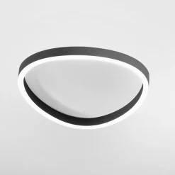 Plafoniere Moderne-Gea Luce Ecaris plafoniera nera per cucina led 46w cct