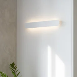Applique Da Parete-Ideal Lux Echo ap d60 applique led 30w 3000k bianca 60cm
