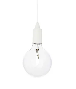 Lampade A Sospensione-Ideal Lux Edison sp1 lampada a sospensione bianco