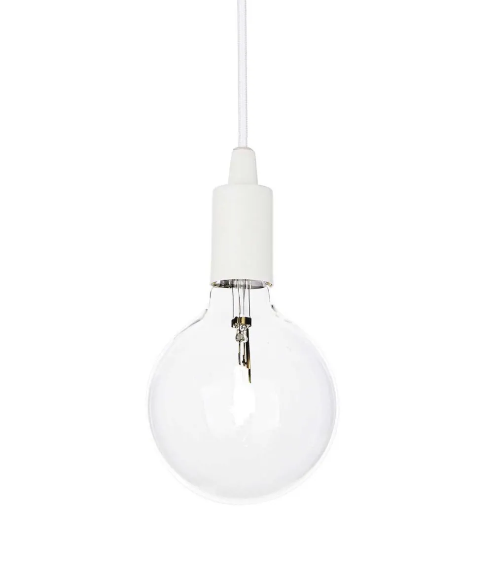 Lampade A Sospensione-Ideal Lux Edison sp1 lampada a sospensione bianco