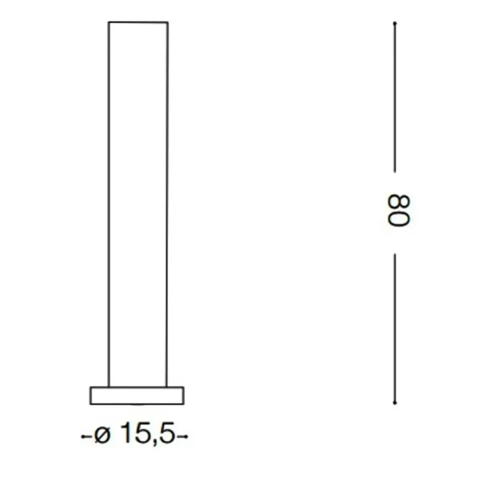 Lampioni Da Giardino-Ideal Lux Edo outdoor pt1 squarelampioncino da giardino ip44 antracite
