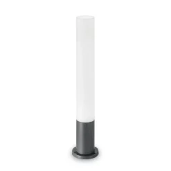 Lampioni Da Giardino-Ideal Lux Edo pt1 outdoor round lampioncino da terra ip44 giardino antracite