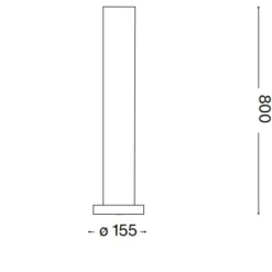 Lampioni Da Giardino-Ideal Lux Edo pt1 outdoor round lampioncino da terra ip44 giardino antracite