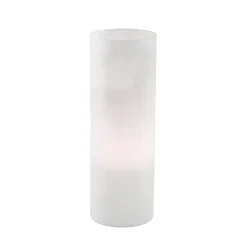 Lampade Da Tavolo-Ideal Lux Edo tl1 big lampada da tavolo cilindro vetro bianco