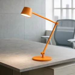 Lampade Da Tavolo-Gea Luce Efira lampada da scrivania per stanzetta led 3000k arancione