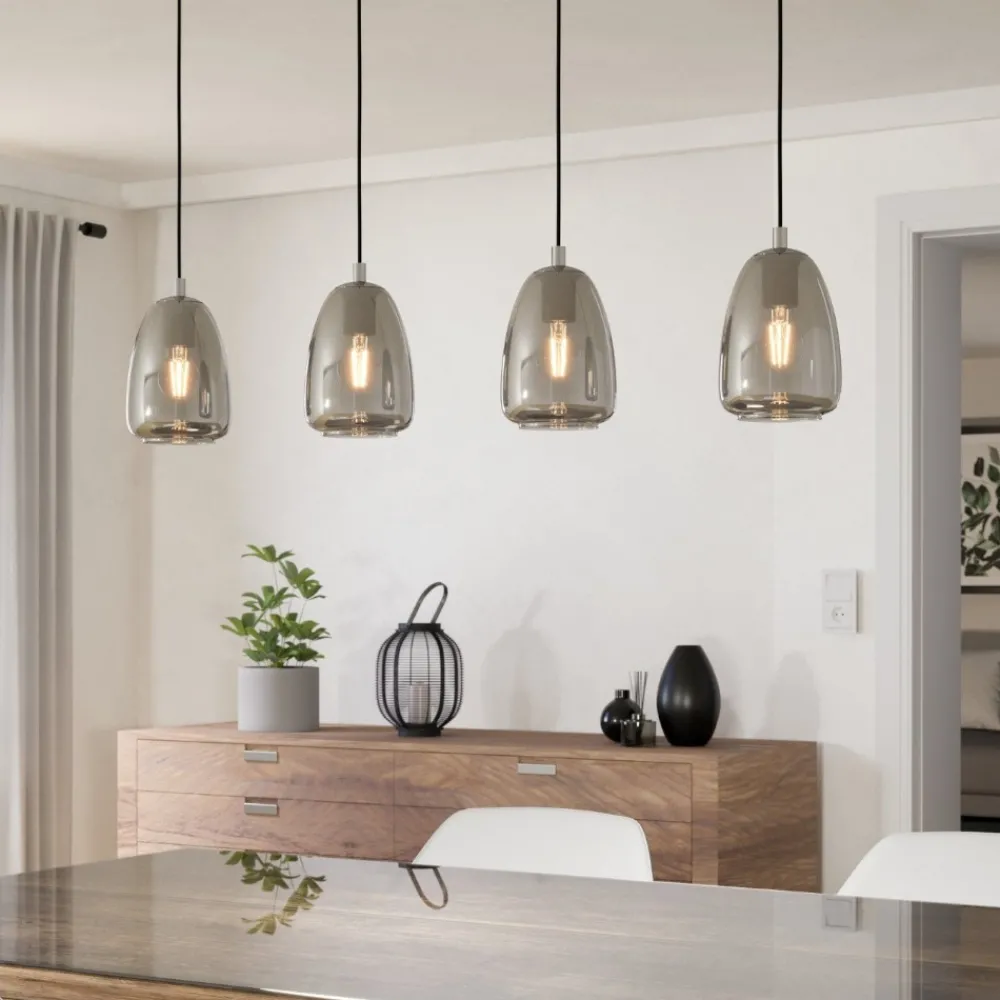 Lampadari Moderni-Eglo alobrase lampadario moderno per tavolo soggiorno