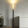 Lampade Da Terra-Eglo barbotto lampada da terra design moderna nero oro