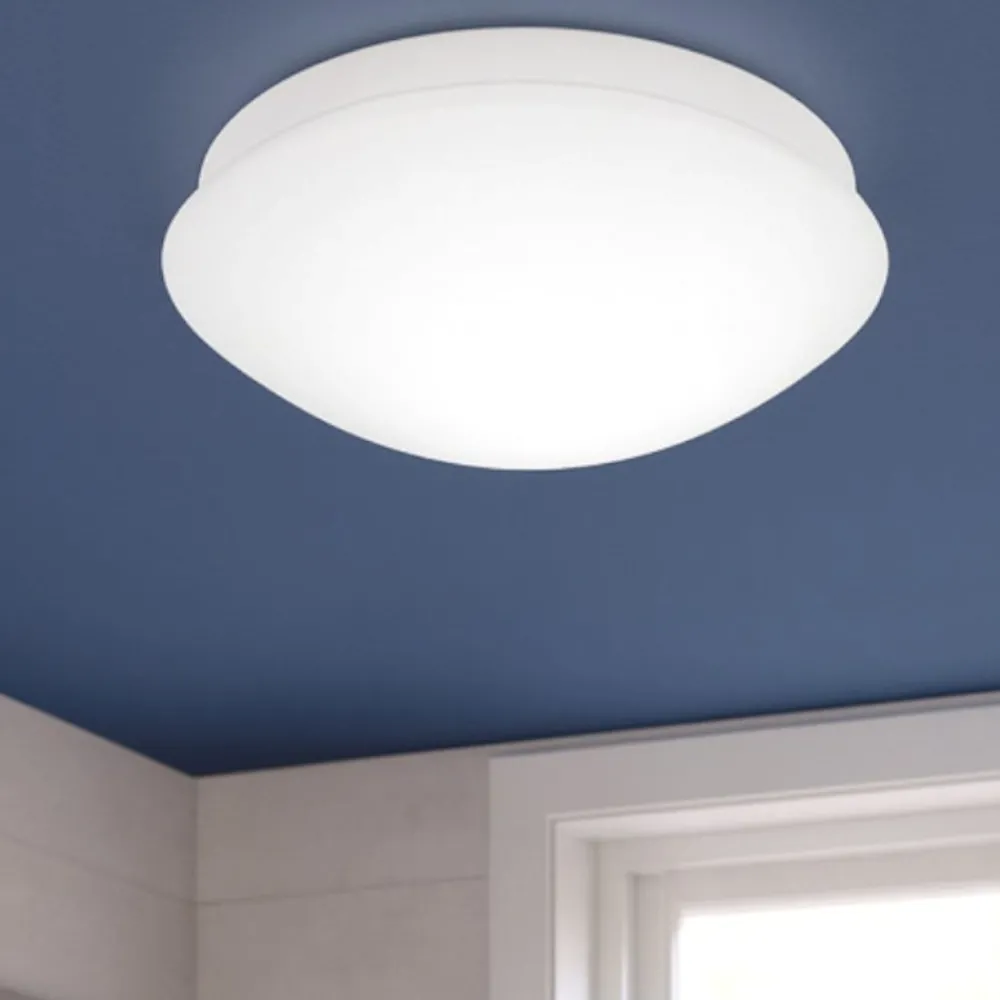 Plafoniere Bagno-Eglo bari m plafoniera da bagno tonda in vetro bianco ip44