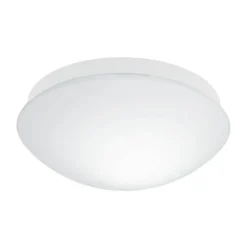 Plafoniere Bagno-Eglo bari m plafoniera da bagno tonda in vetro bianco ip44