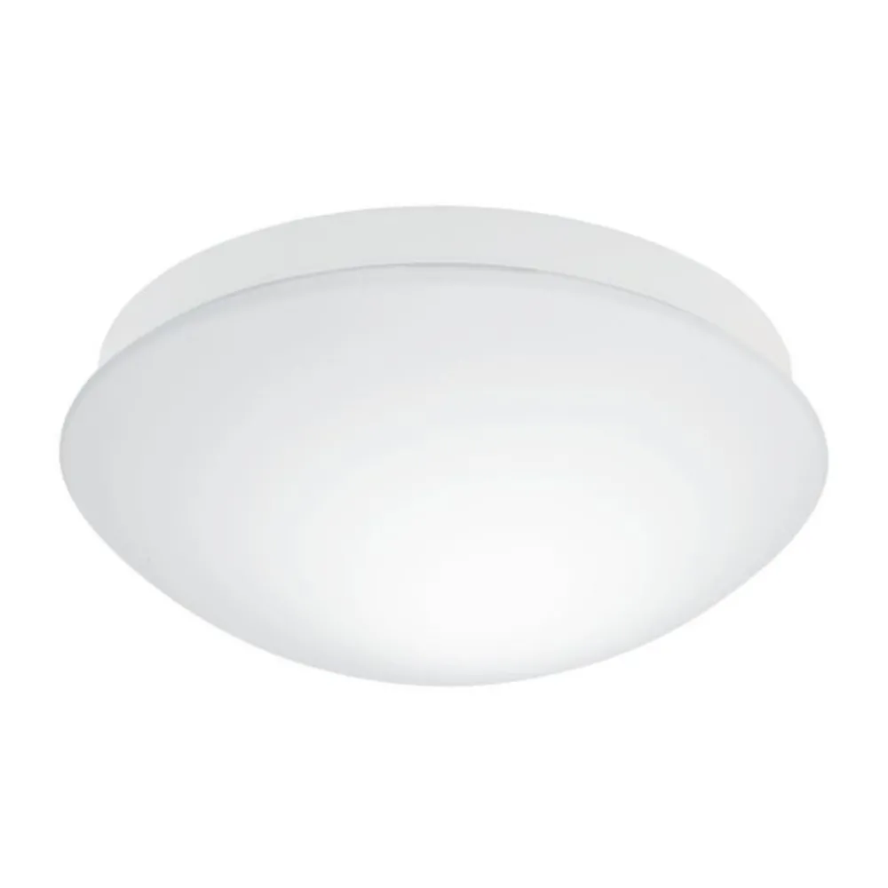 Plafoniere Bagno-Eglo bari m plafoniera da bagno tonda in vetro bianco ip44