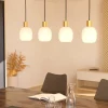 Lampadari Moderni-Eglo batista lampadario moderno binario 4 luci oro da tavolo