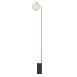 Lampade Da Terra-Eglo betulia lampada da terra moderna oro sfera vetro