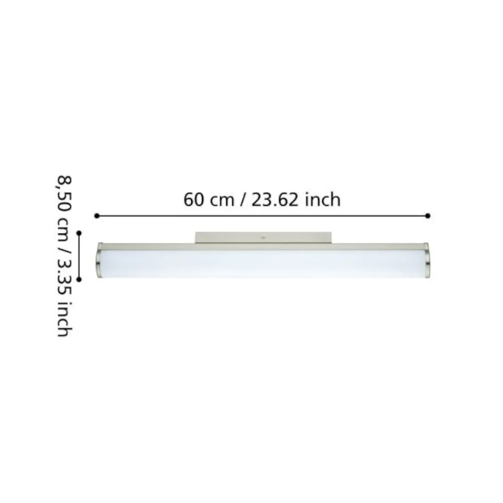 Applique Da Bagno-Eglo calnova applique da bagno in vetro per specchio led 4000k ip44