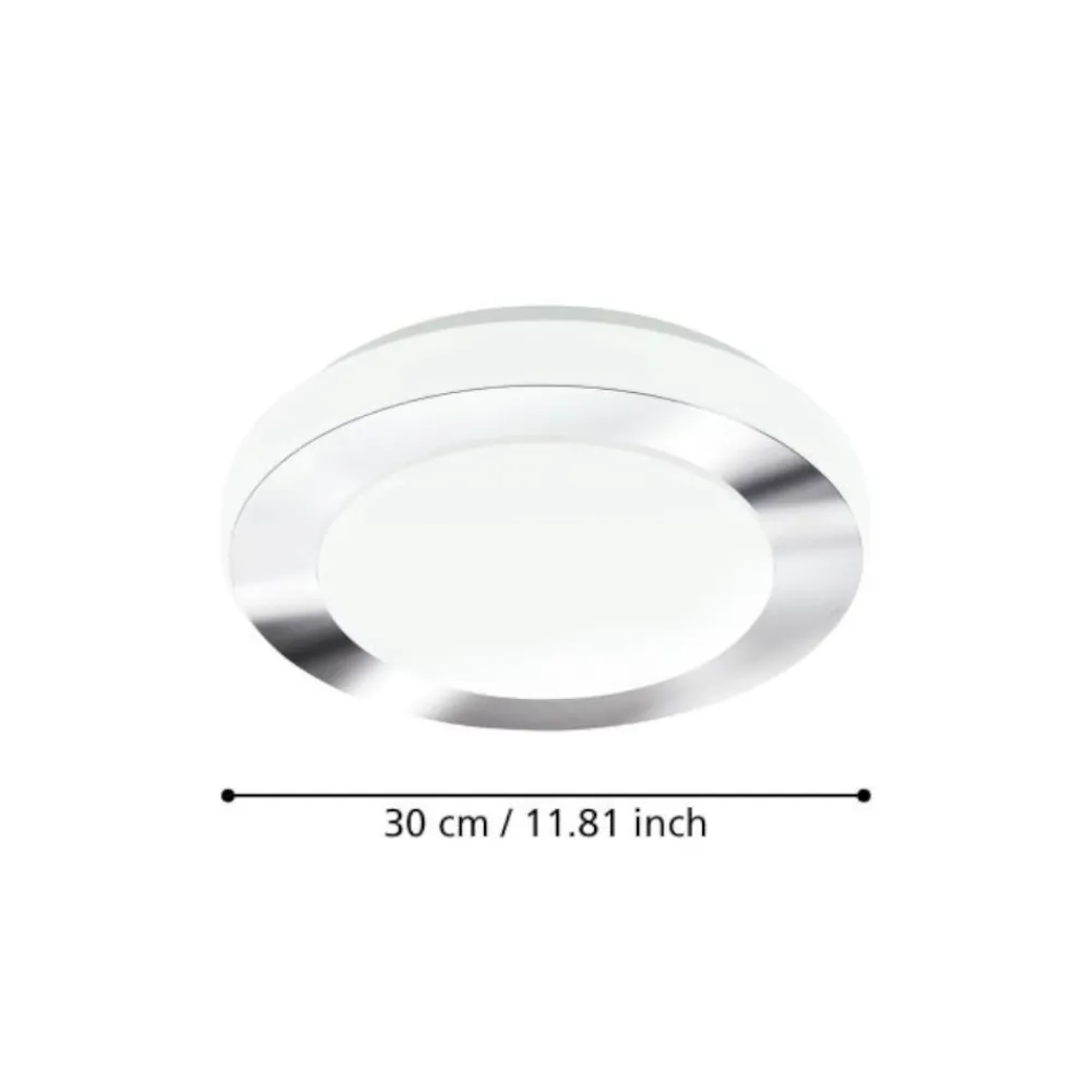 Plafoniere Bagno-Eglo capri plafoniera da bagno circolare led 3000k ip44