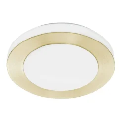 Plafoniere Bagno-Eglo capri plafoniera da bagno colore oro led 3000k ip44