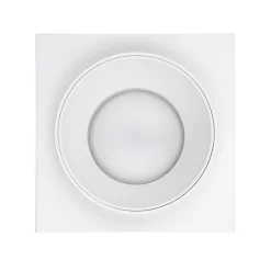 Faretti Da Incasso-Eglo carosso faretto da incasso a soffitto quadrato bianco nero