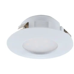 Faretti Da Incasso-Eglo faretto da incasso 6w 3000k bianco rotondo fp