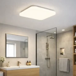 Plafoniere Bagno-Eglo frania plafoniera da bagno design minimal led 3000k ip44