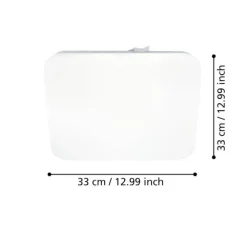 Plafoniere Bagno-Eglo frania plafoniera da bagno design minimal led 3000k ip44