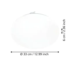Plafoniere Bagno-Eglo frania plafoniera da bagno circolare minimal led 3000k ip44