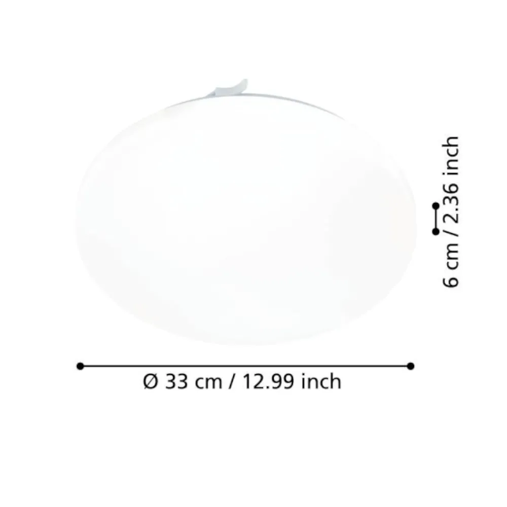 Plafoniere Bagno-Eglo frania plafoniera da bagno circolare minimal led 3000k ip44