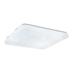 Plafoniere Moderne-Eglo frania plafoniera led 11w 3000k bianca effetto cristalli